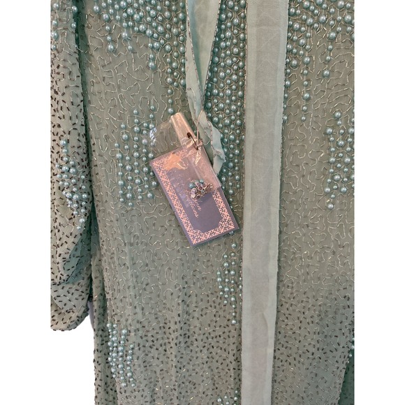 Judith Ann Creations Spectacular  Beaded Dress Size S 100% Silk Vintage NWT - Picture 4 of 11